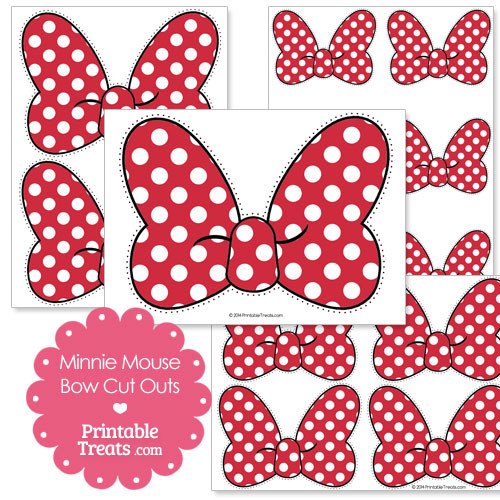 Printable Minnie Mouse Bow Cut Outs — Printable Treats