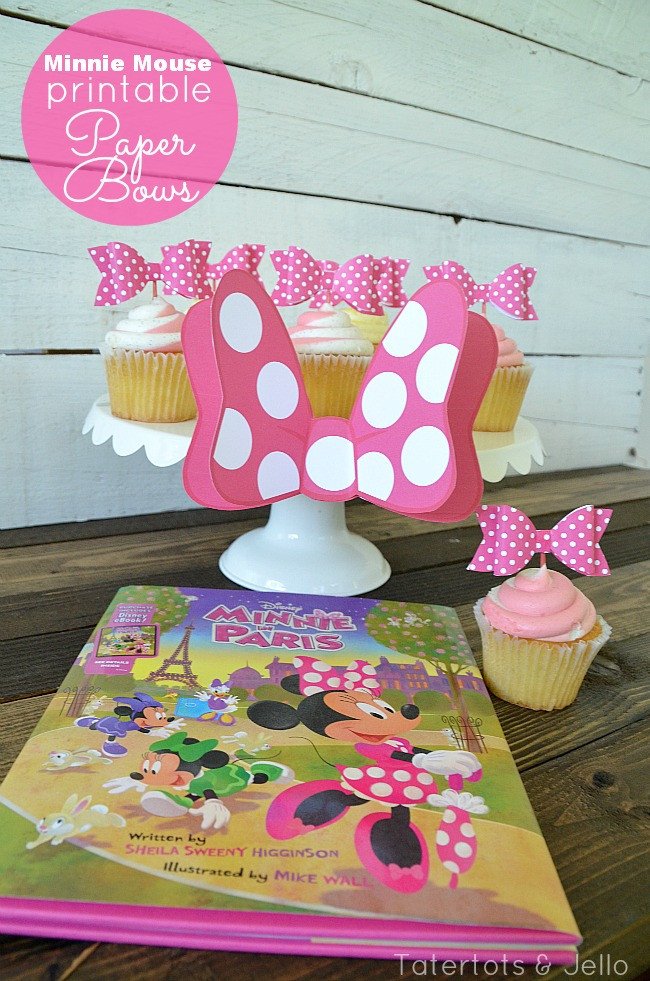 Free 3 D Bow Cupcake Topper Printables