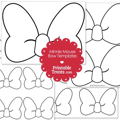 Printable Minnie Mouse Bow Template — Printable Treats