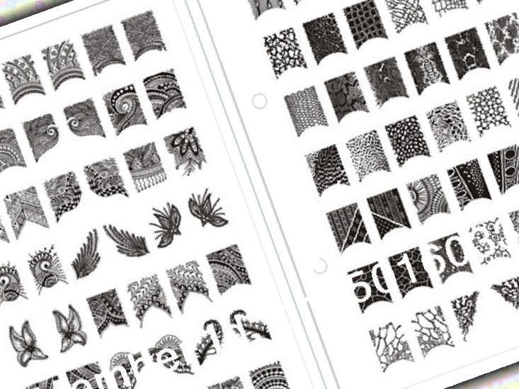 37 Printable Nail Design Stencils StylePics