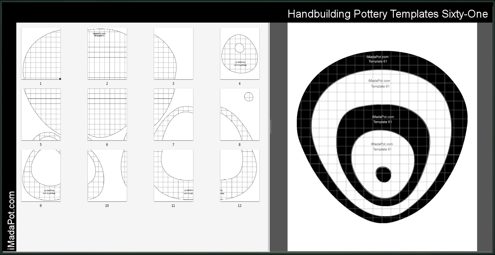 Printable Pottery Templates Handbuilding Patterns