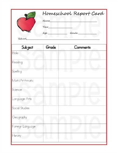 5 Reasons Homeschoolers Should Use Report Cards printable