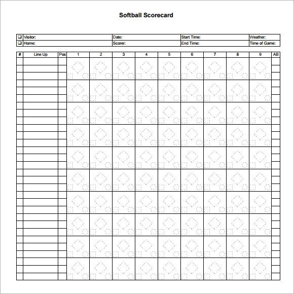 Sample Softball Score Sheet 10 Documents In PDF Word