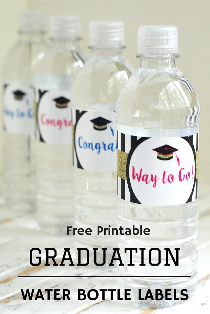 Free Printable Graduation Water Bottle Labels KATARINA S