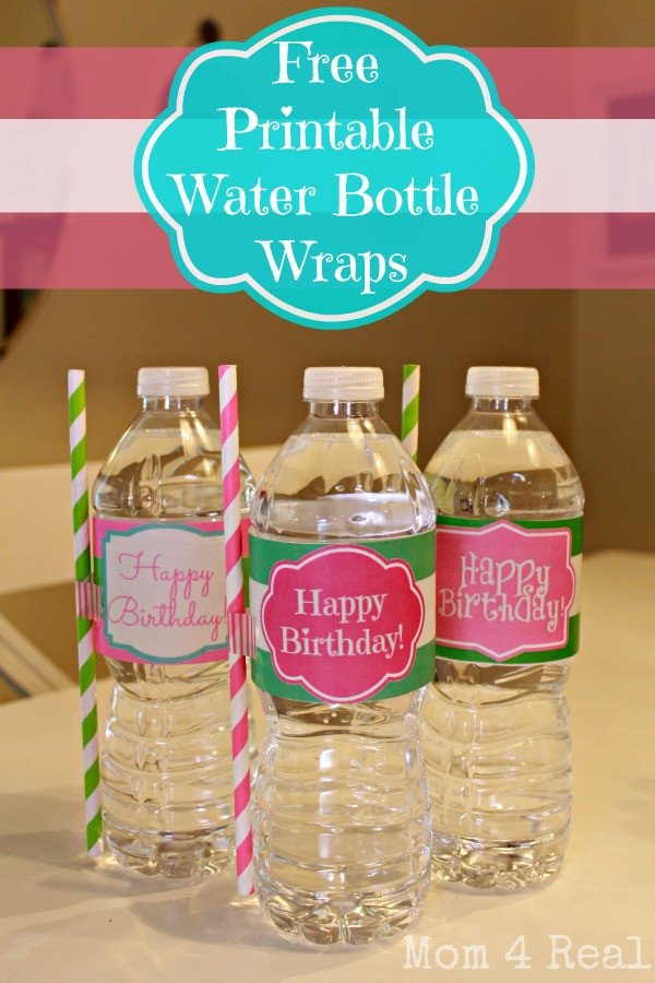 Free Printable Happy Birthday Water Bottle Label Wraps