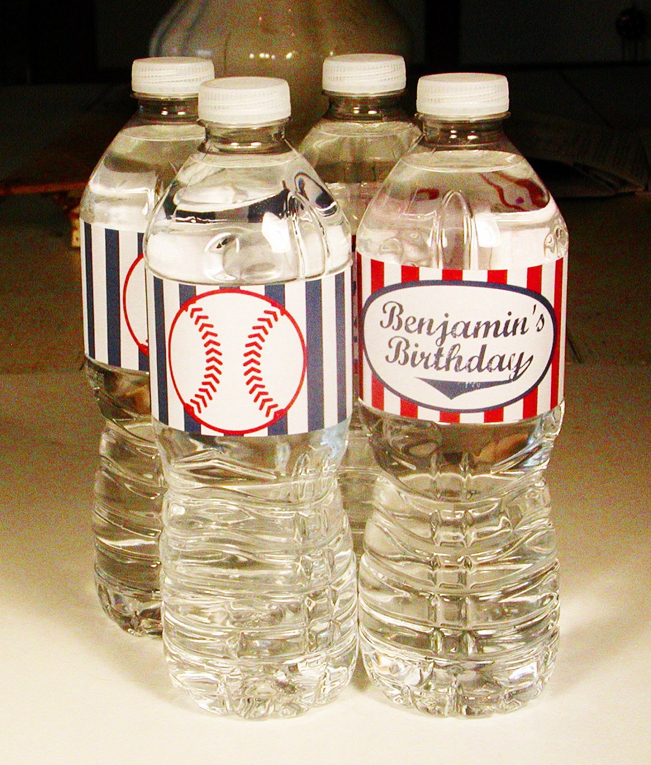 Printable Baseball Party Water Bottle Labels