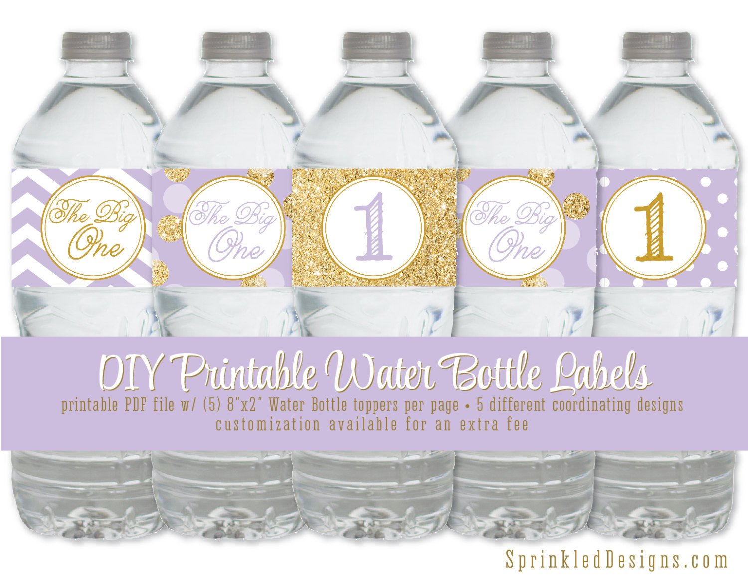 Printable Water Bottle Labels Drink Label Wrappers Wraps