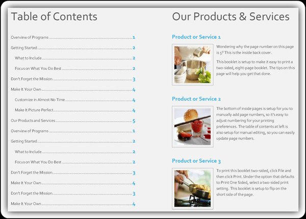 Free Product Catalog Template Word