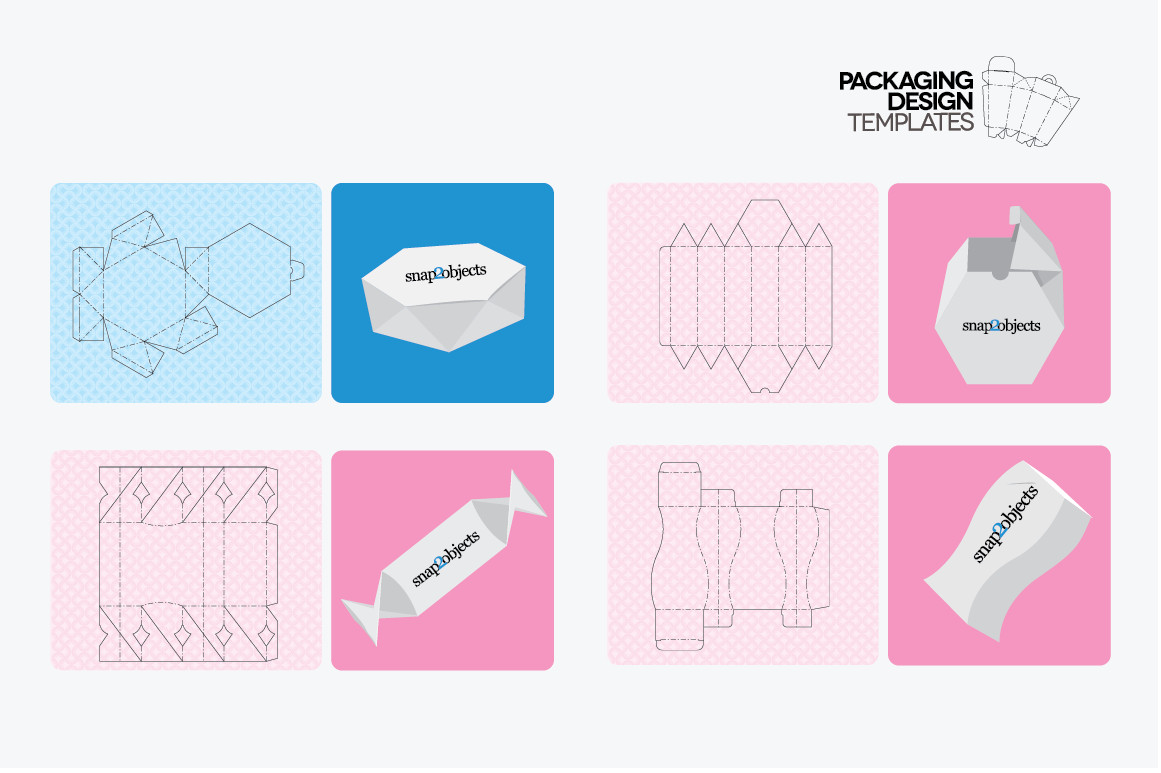 Packaging Design Templates Stationery Templates on