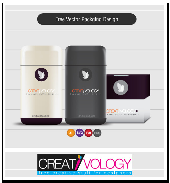 Realistic Product Packaging Design Template Vector