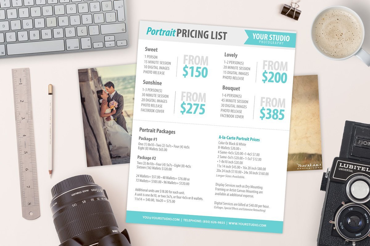 graphy Price List Sell Sheet Templates Creative