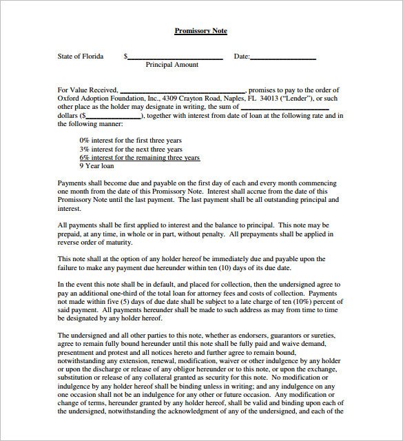 35 Promissory Note Templates DOC PDF