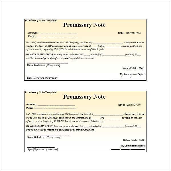 Promissory Note 26 Download Free Documents in PDF Word