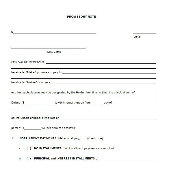 35 Promissory Note Templates DOC PDF