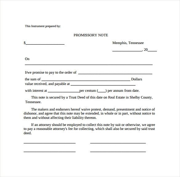 Promissory Note 26 Download Free Documents in PDF Word