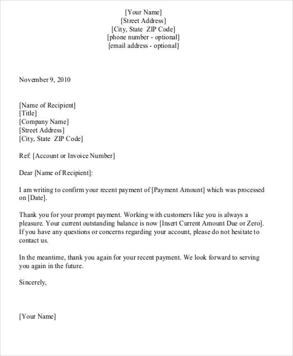 proof of payment letter sample The Five Secrets You Will