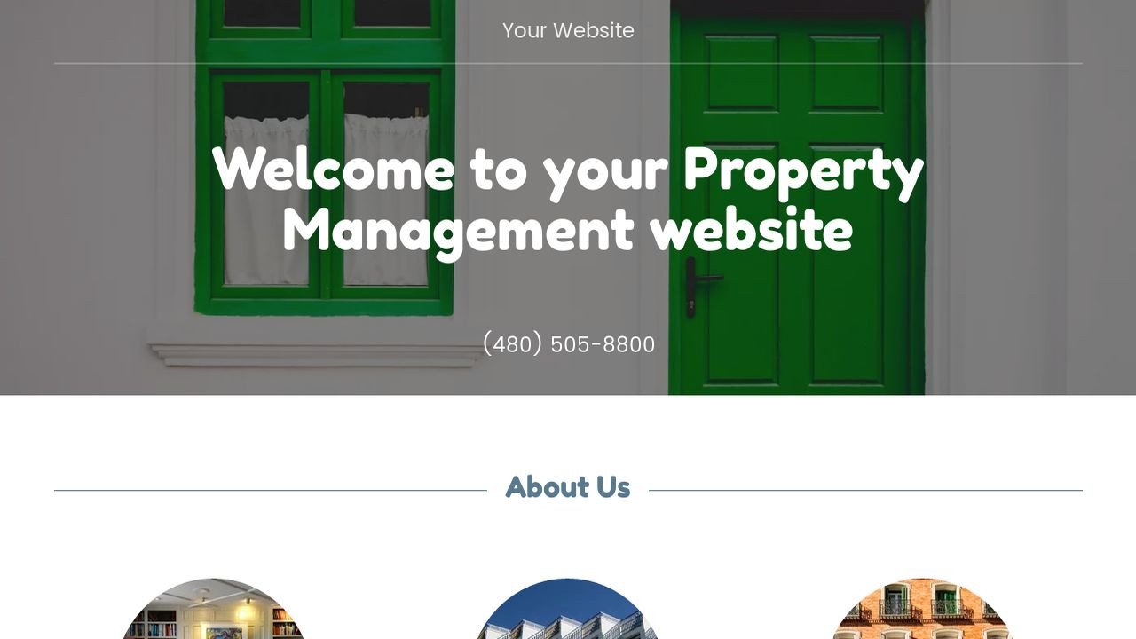Example 14 Property Management Website Template