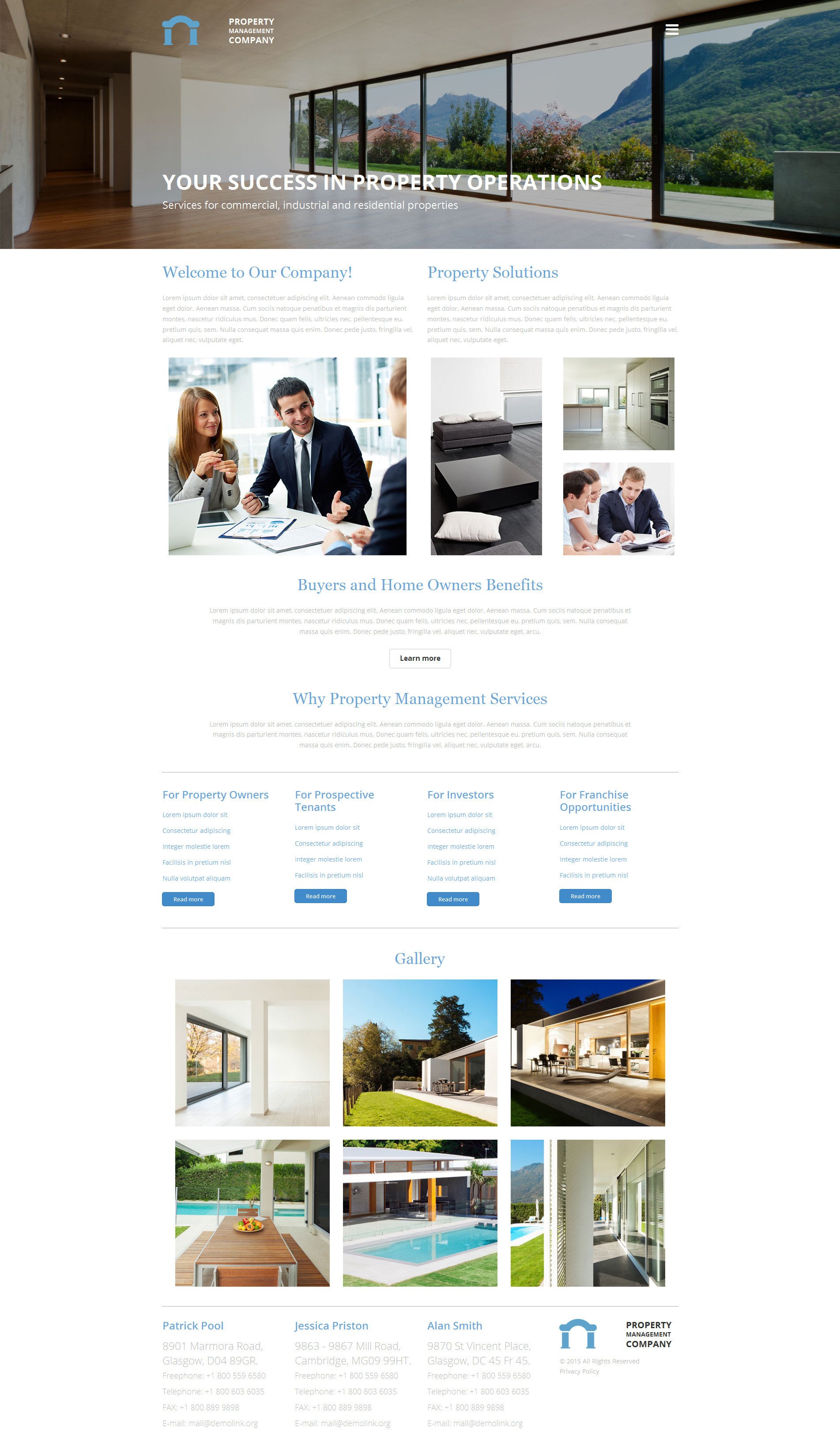 Property Management pany Website Builder