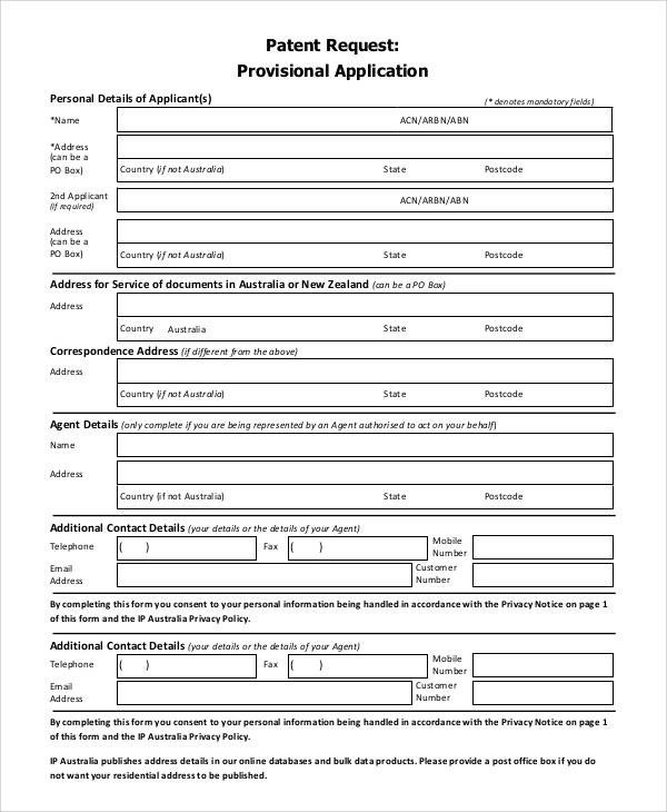 Free Application Forms
