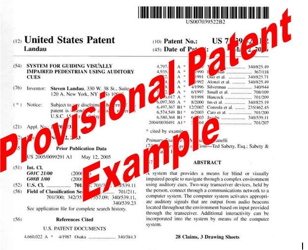 Provisional Patent Example Real life examplesPatentFile