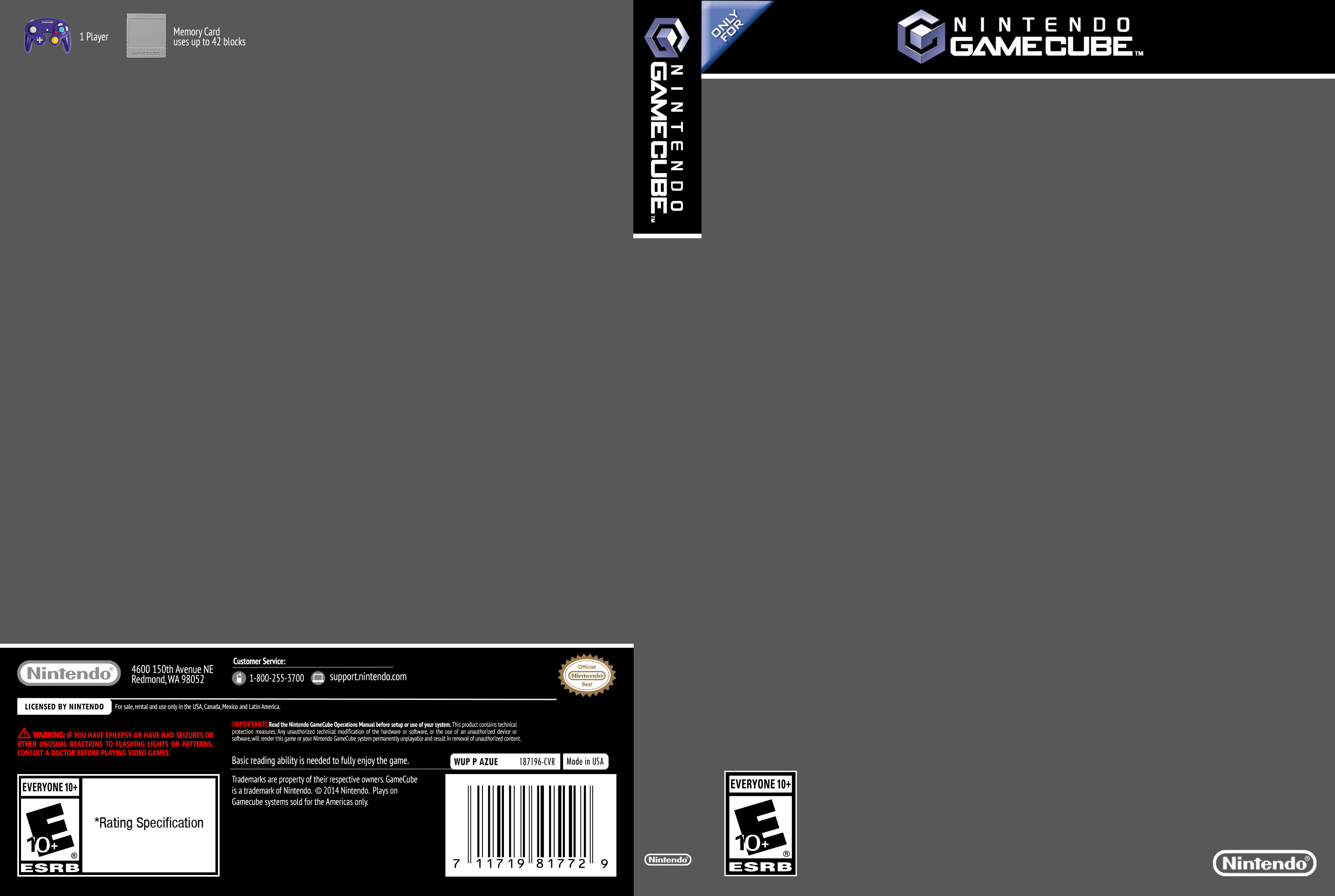 GameCube Cover Template by ETSChannel on DeviantArt