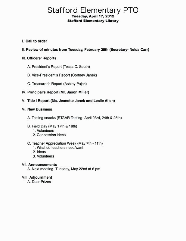 11 12 agenda format for a meeting