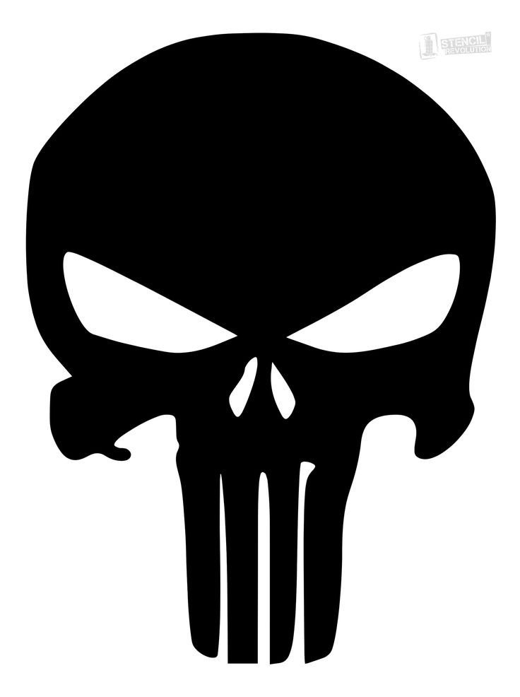 Download your free Punisher Skull Stencil here Save time