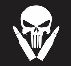 Punisher Skull Stencil FIREARMS Pinterest