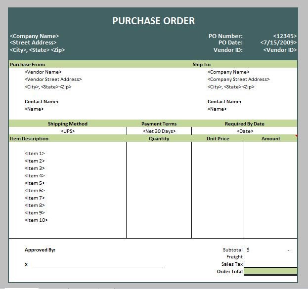 39 Free Purchase Order Templates in Word & Excel Free