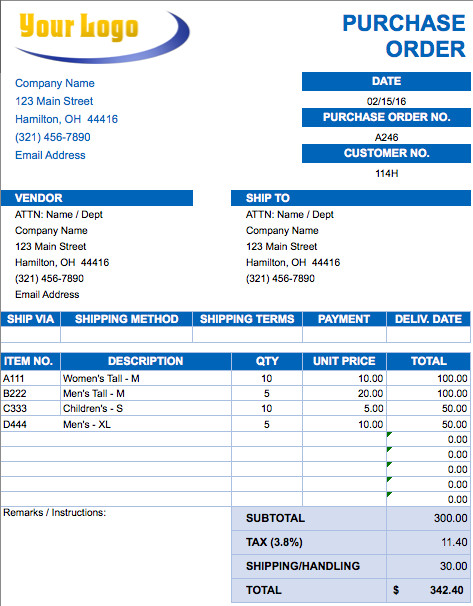 Free Excel Invoice Templates Smartsheet
