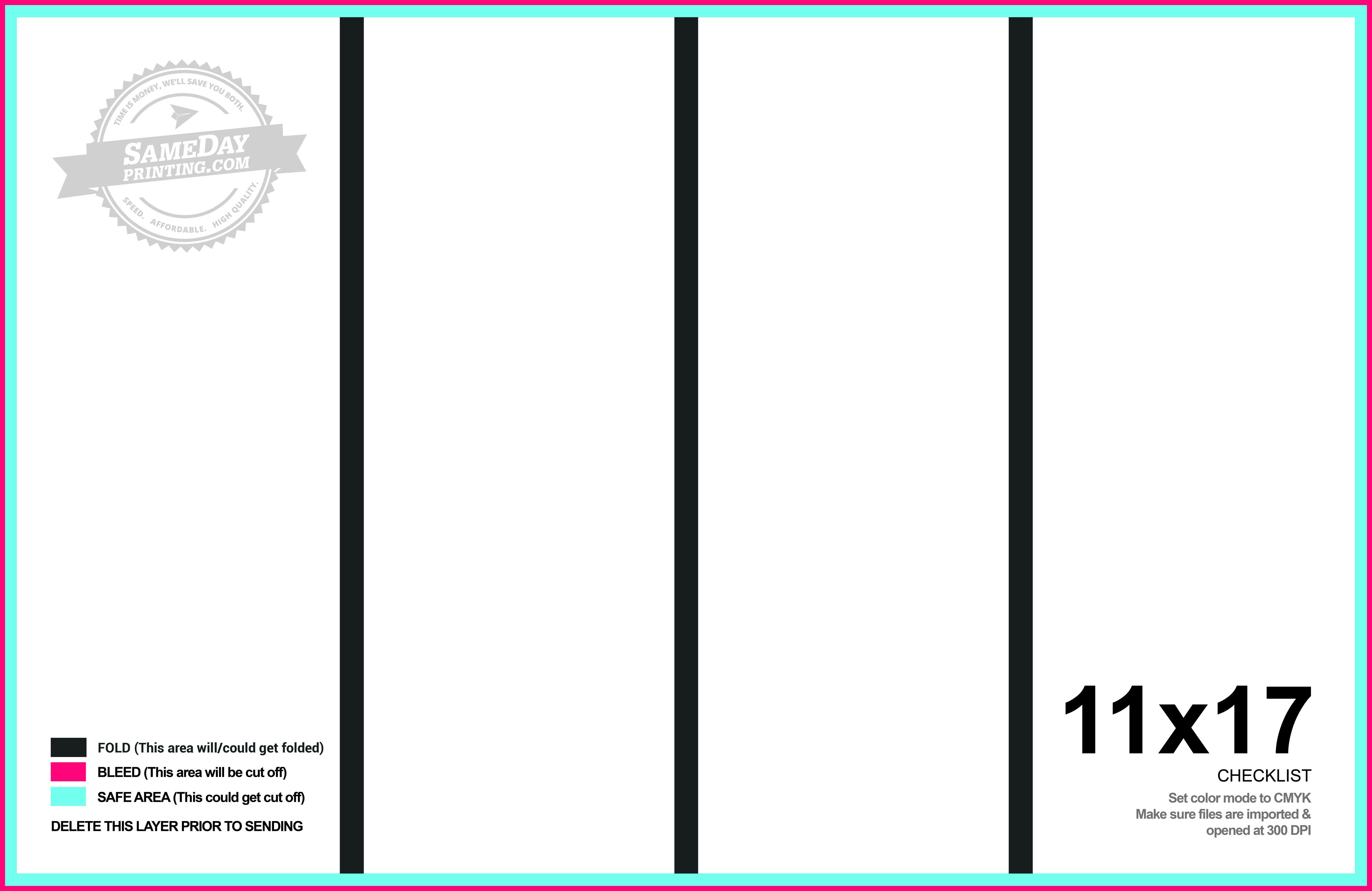 11x17 Quad Fold Brochure Printing