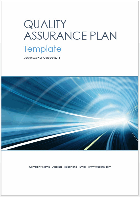 Quality Assurance Plan Template MS Word 7 Excel