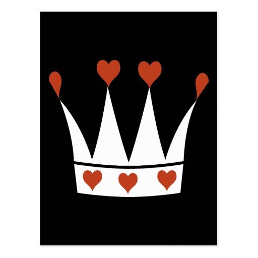 Queen of Hearts Crown Post Cards