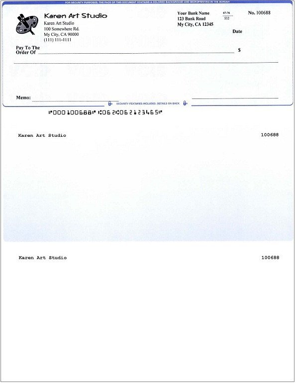 How to Print QuickBooks patible MICR Blank Checks Yourself