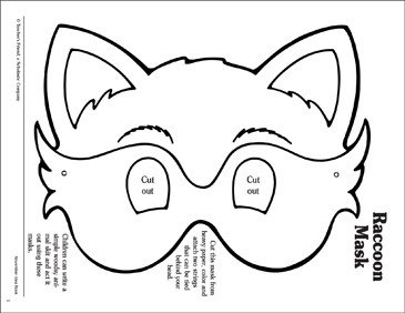 Raccoon Mask Pattern