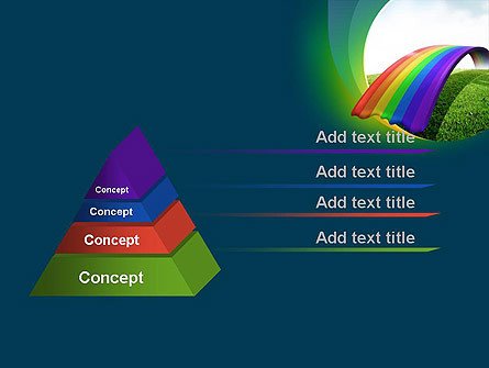 Rainbow Bridge PowerPoint Template Backgrounds