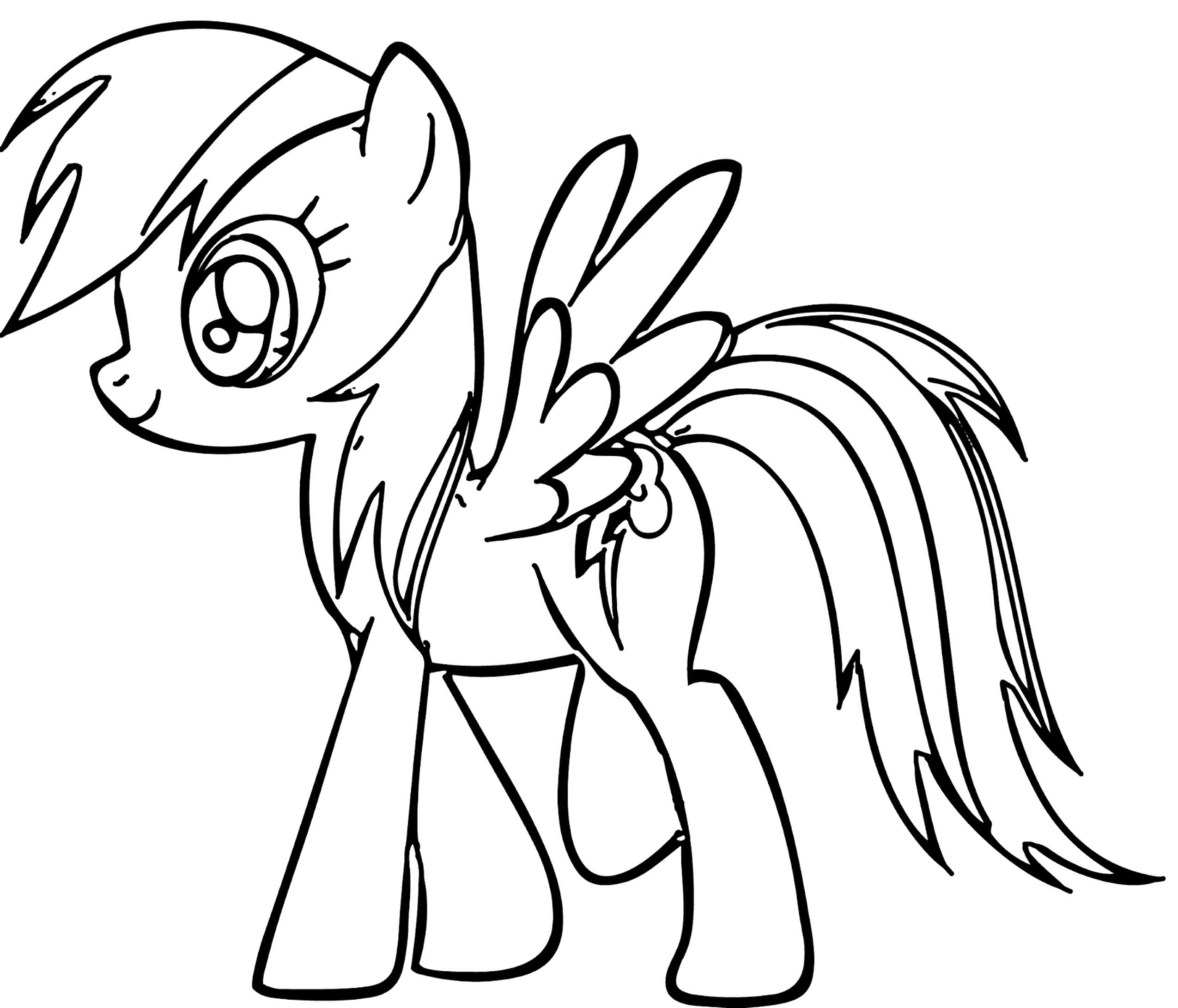 Rainbow Dash Coloring Pages Best Coloring Pages For Kids