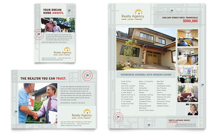Real Estate Agent & Realtor Flyer & Ad Template Design