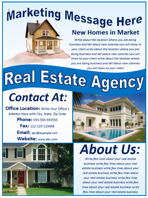 Real Estate Flyer Template Free Template Downloads