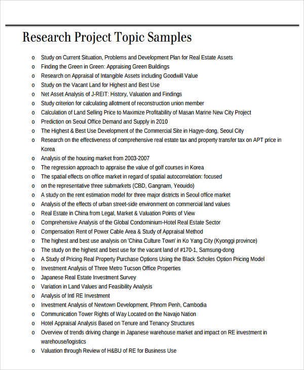 15 Real Estate Project Report Templates 6 Free Word