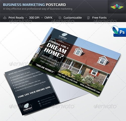 Sample Real Estate Marketing Postcard Templates