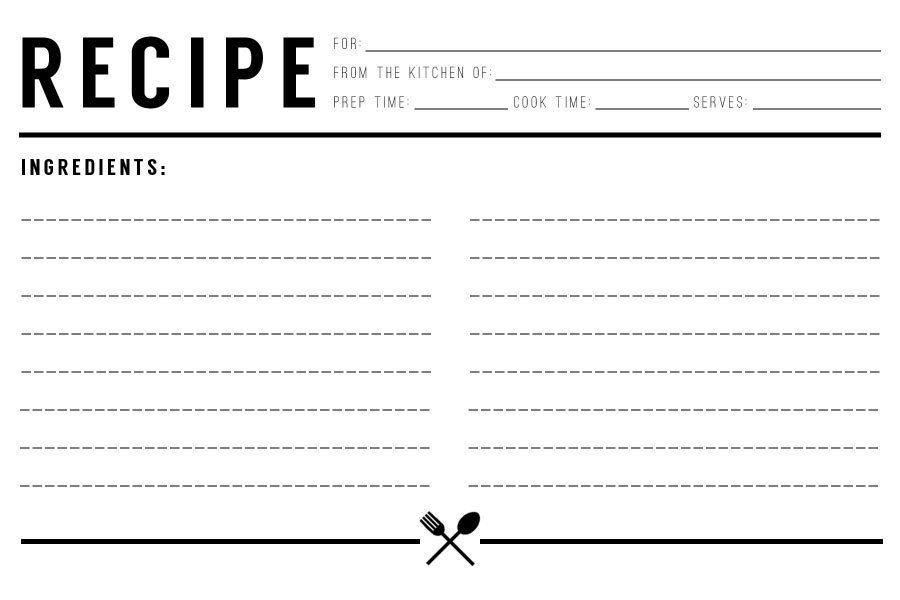 44 Perfect Cookbook Templates [ Recipe Book & Recipe Cards]