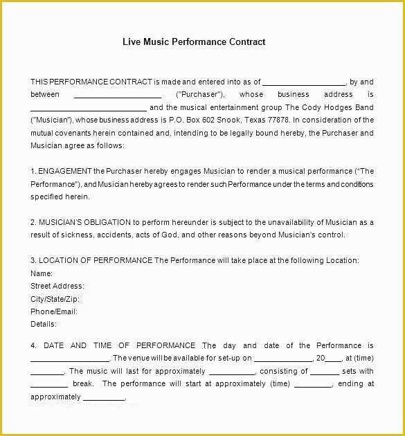 56 Record Label Contract Template Free