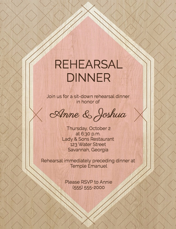 Guide to Rehearsal Dinner Invitation Wording