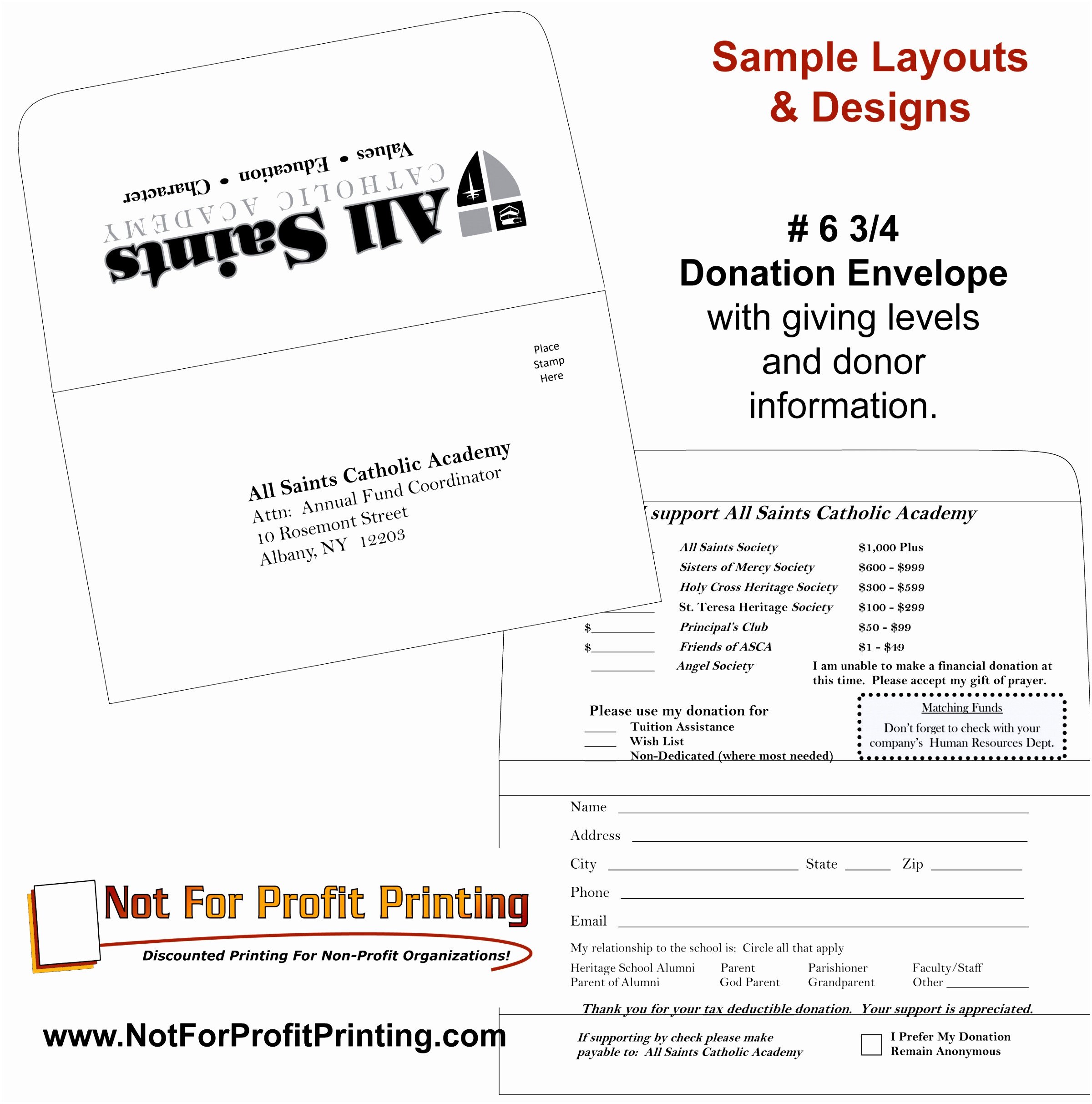 8 Donation Envelope Template Ytwhp