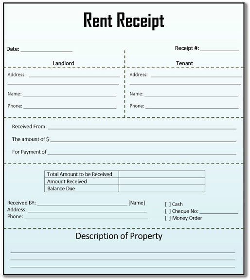 8 House Rent Receipt Template in DOC PDF Format