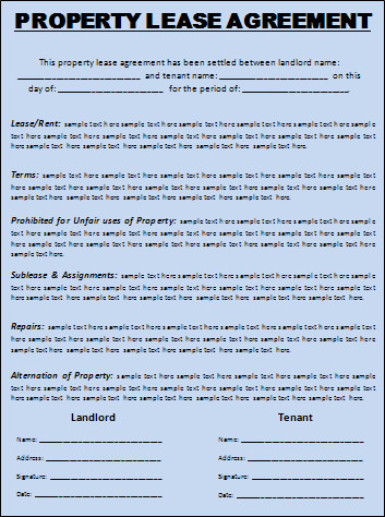 Lease Agreement Template Free Word TemplatesFree Word