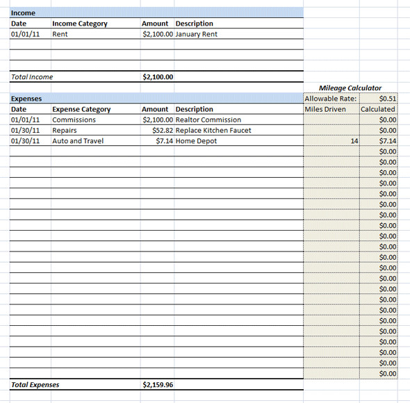 4 rent tracker spreadsheet