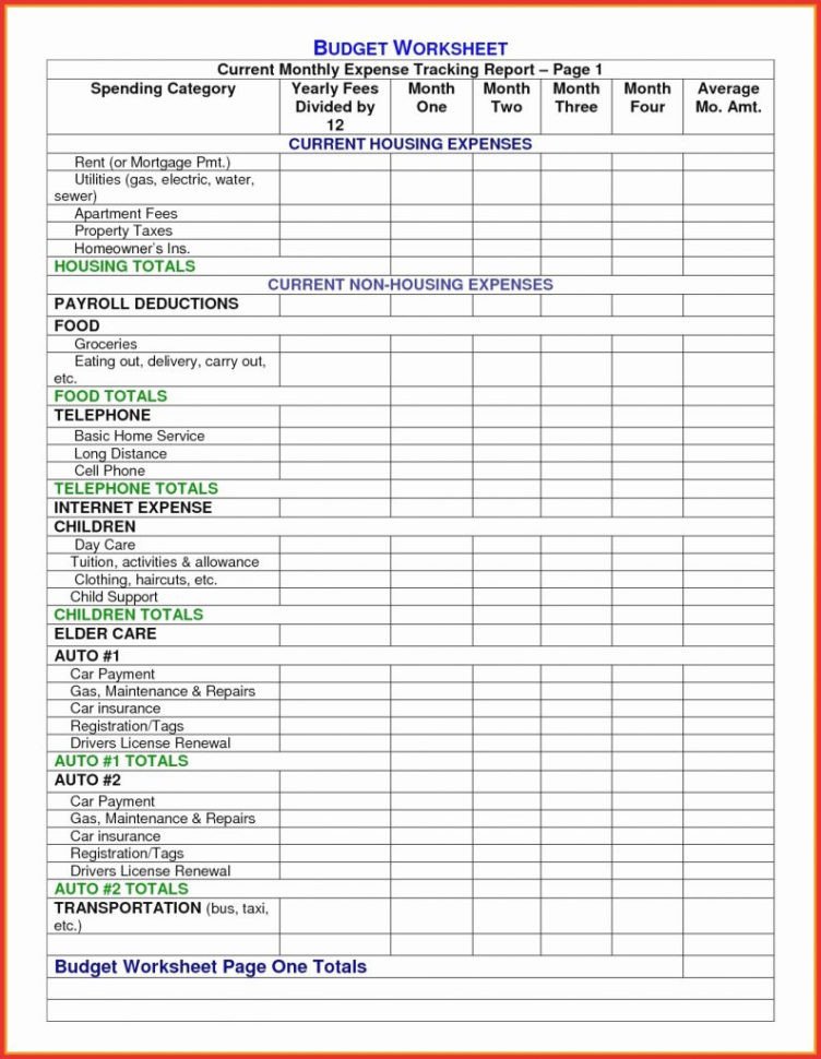 Rental In e And Expense Spreadsheet Template 1 Printable