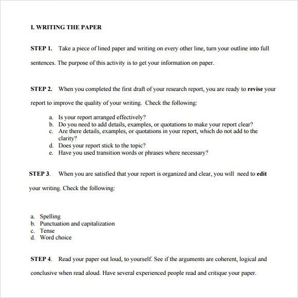 Paper Outline Template 7 Download Free Documents in PDF